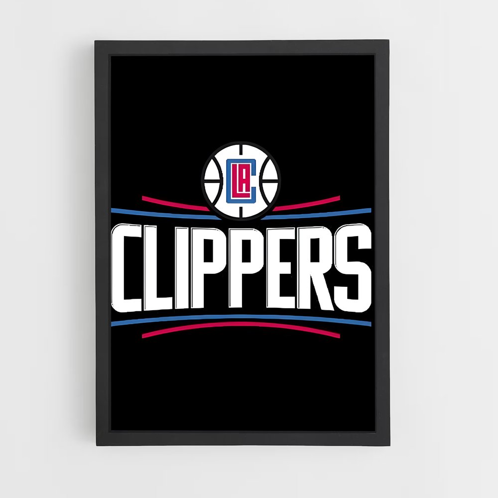 Poster Clippers Pride – affiche Basketball (vue 2)